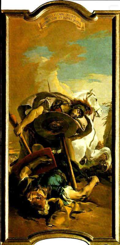Giovanni Battista Tiepolo konsul lucius brutus dod och hannibal igenkannande hasdrubals huvud china oil painting image